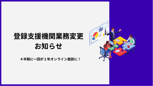 登録支援機関業務変更